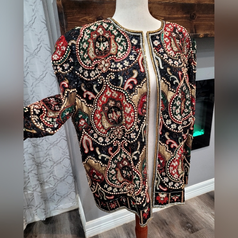 RICHILENE Embroidery Blazer Size 16 Great Condition - Picture 2 of 16